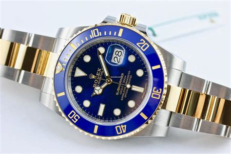 rolex submariner stahl gold blau ungetragen|rolex submariner date.